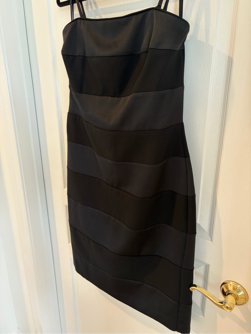 White House Black Market Black Strapless Bandage Dress